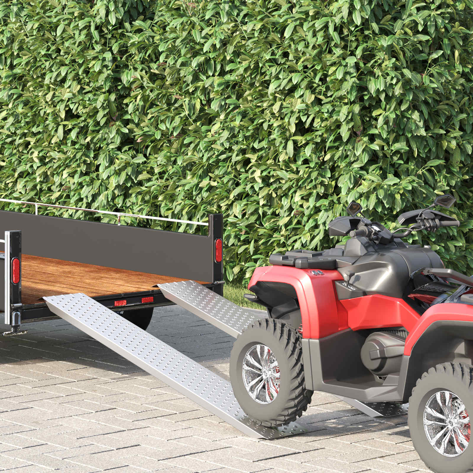 Ράμπα φόρτωσης 200 kg Ασημί 159 x 23 x 5 cm - Pakobazaar