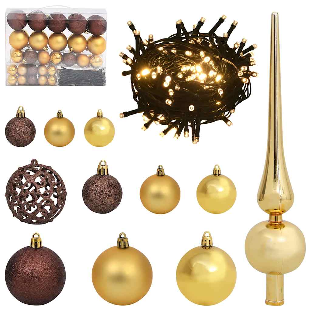 Τεχνητό προφωτισμένο Χριστουγεννιάτικο δέντρο Μαύρο 150 cm PVC