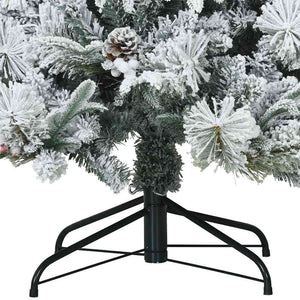 Τεχνητό Χριστουγεννιάτικο Δέντρο με Άξονα με βάση Λευκό 180 cm