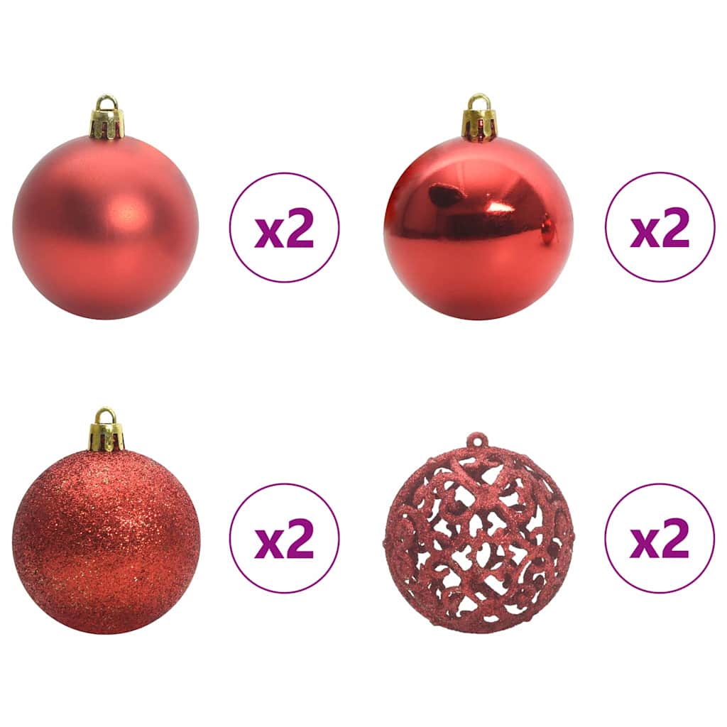 Τεχνητό Χριστουγεννιάτικο Δέντρο με Άξονα με βάση Λευκό 150 cm