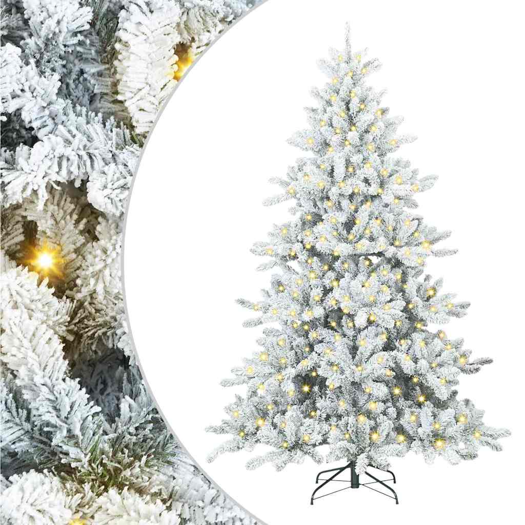 Τεχνητό Χριστουγεννιάτικο Δέντρο με Άξονα με βάση Λευκό 210 cm