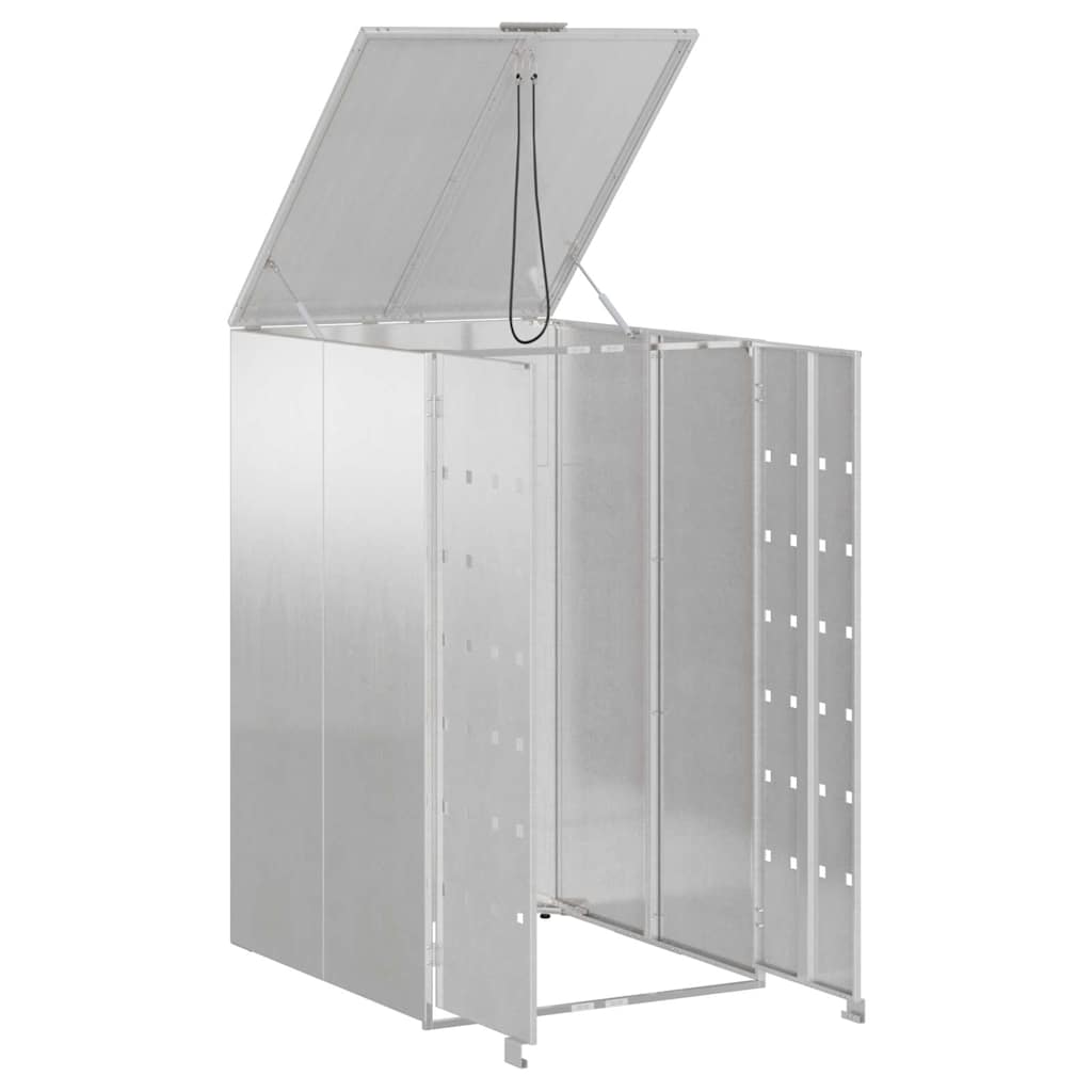 Αποθήκευση Κάδου με Καπάκι Αερίου για Κάδο 240L Ασημί