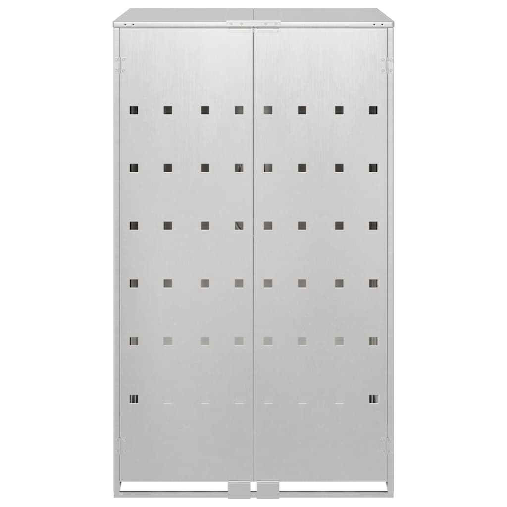 Αποθήκευση Κάδου με Καπάκι Αερίου για Κάδο 240L Ασημί