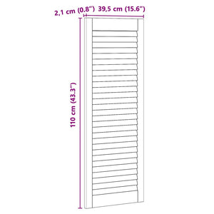 Πόρτα Ντουλάπας Φυσικό 110 x 2,1 x 39,5 cm Στερεά ξυλεία πεύκου - Pakobazaar