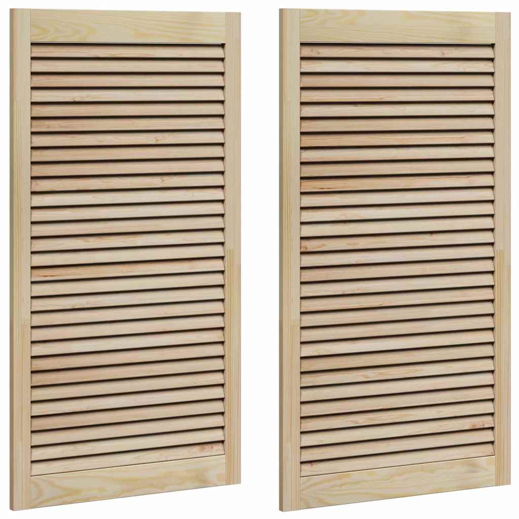 Πόρτα Ντουλάπας με πόρτα 2 pcs Φυσικό 110 x 2,1 x 59,5 cm - Pakobazaar