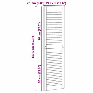 Πόρτα Ντουλάπας με πόρτα Φυσικό 140,5 x 2,1 x 39,5 cm - Pakobazaar