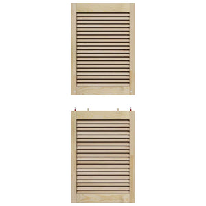 Πόρτα Ντουλάπας με πόρτα 2 pcs Φυσικό 49,5 x 2,1 x 140,5 εκ - Pakobazaar