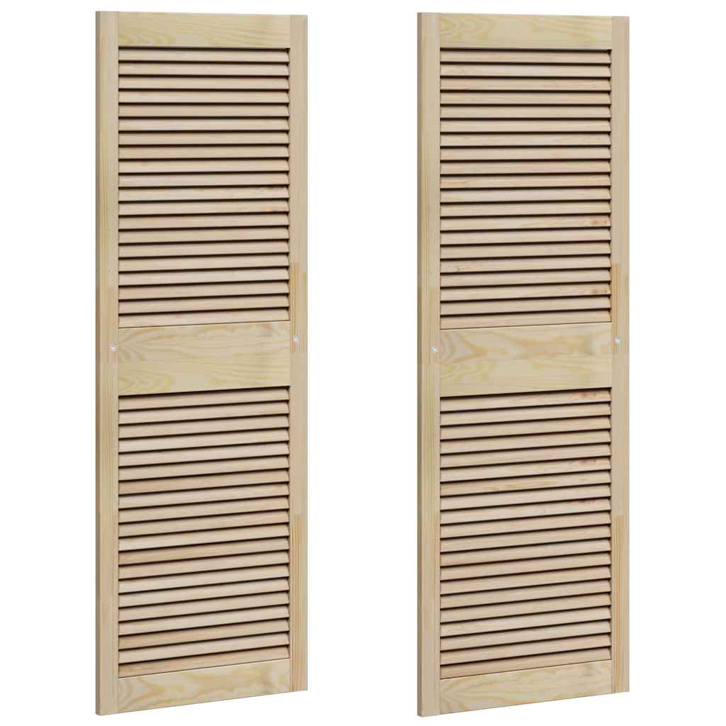 Πόρτα Ντουλάπας με πόρτα 2 pcs Φυσικό 49,5 x 2,1 x 140,5 εκ - Pakobazaar