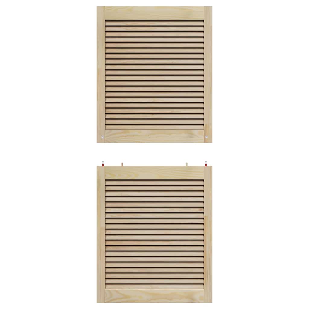 Πόρτα Ντουλάπας με πόρτα 2 pcs Φυσικό 140,5 x 2,1 x 59,5 cm - Pakobazaar