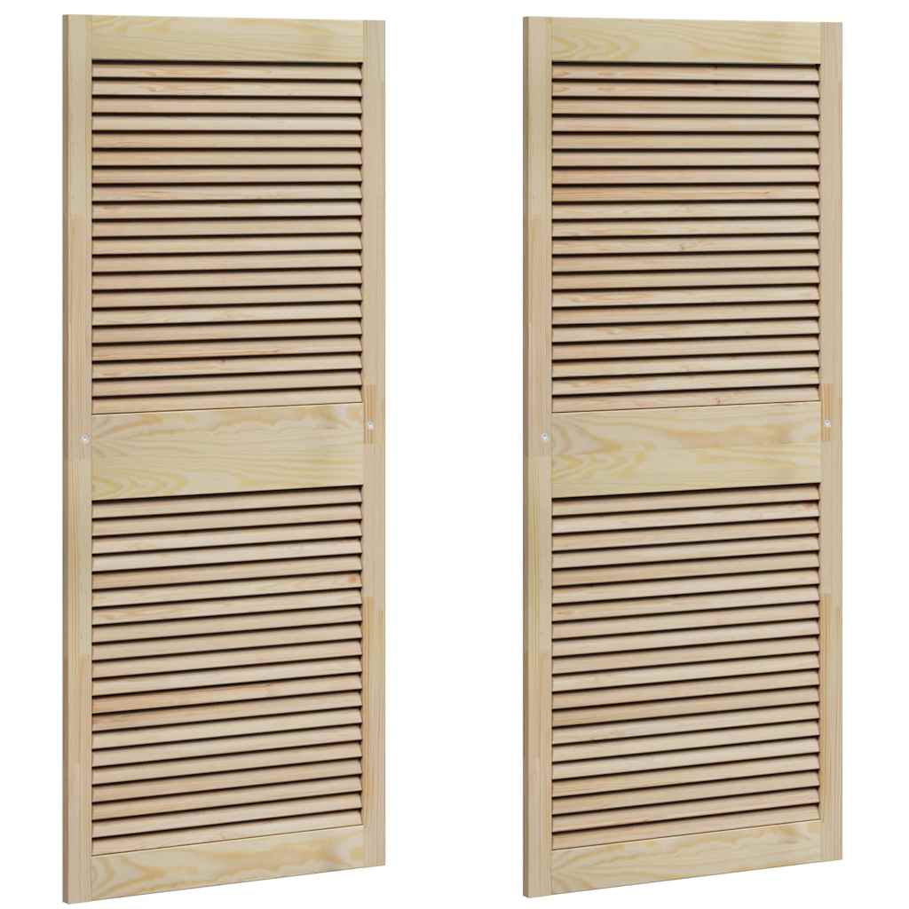 Πόρτα Ντουλάπας με πόρτα 2 pcs Φυσικό 140,5 x 2,1 x 59,5 cm - Pakobazaar
