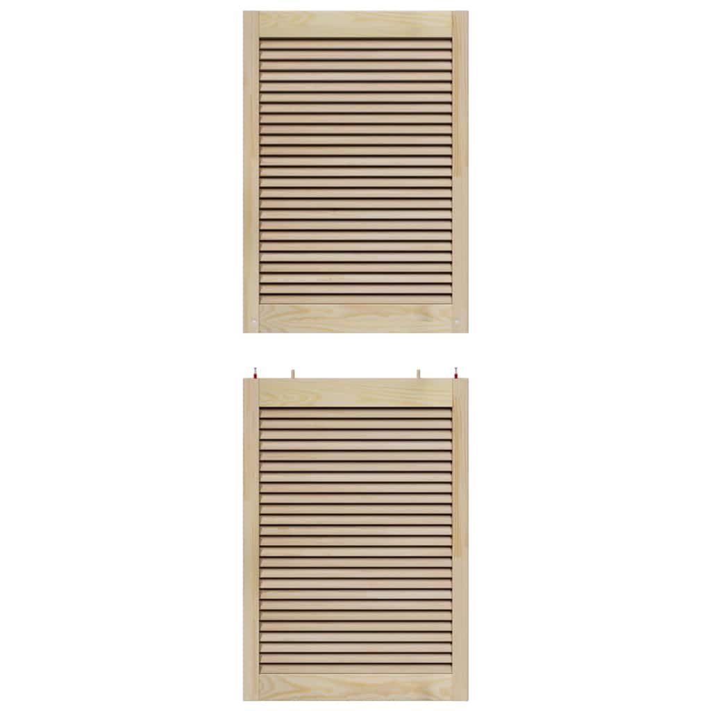 Πόρτα Ντουλάπας με πόρτα 2 pcs Φυσικό 170 x 2,1 x 59,5 cm - Pakobazaar