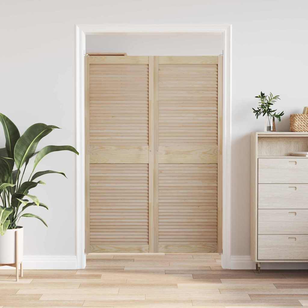 Πόρτα Ντουλάπας με πόρτα 2 pcs Φυσικό 170 x 2,1 x 59,5 cm - Pakobazaar