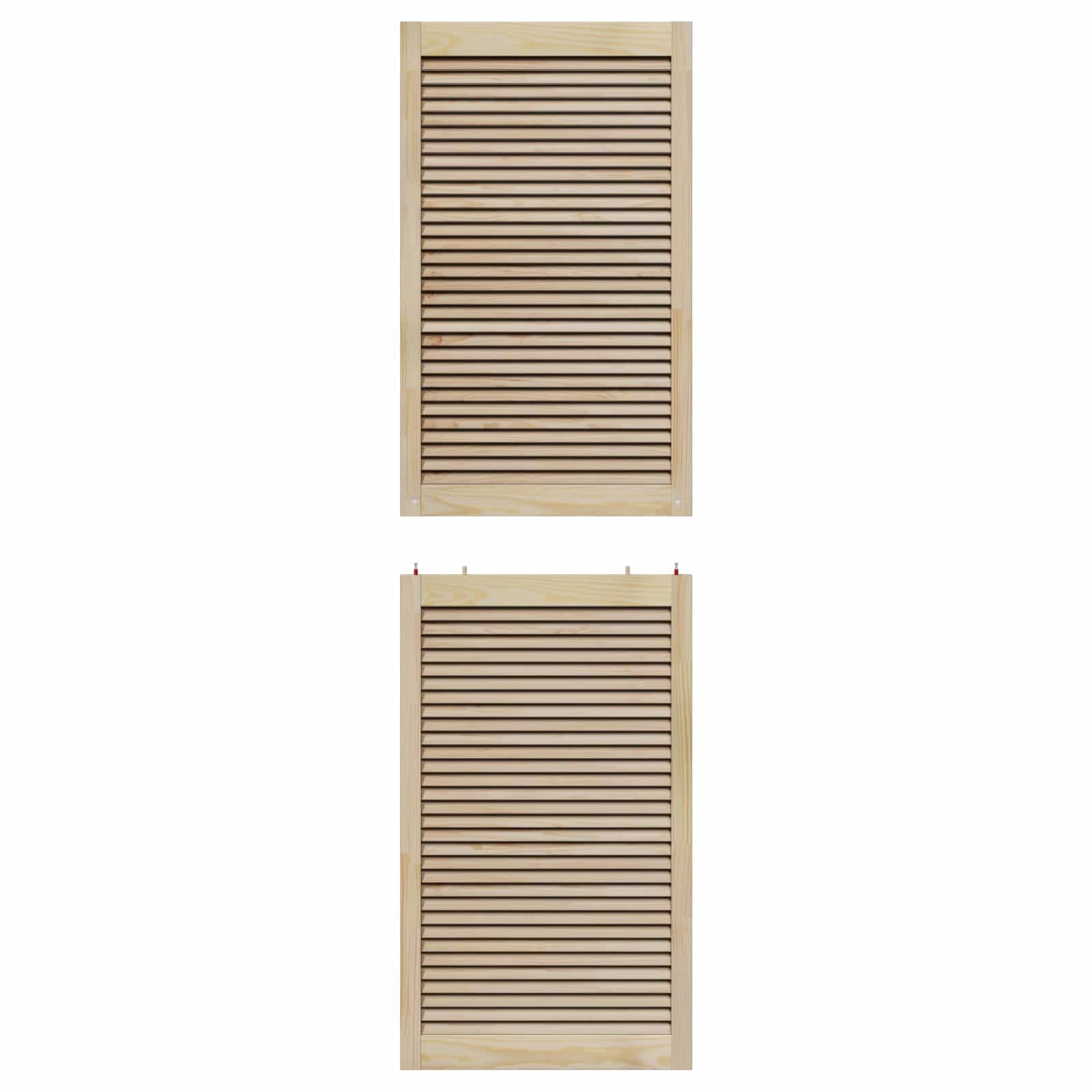 Πόρτα Ντουλάπας με πόρτα 2 pcs Φυσικό 201 x 2,1 x 59,5 cm - Pakobazaar