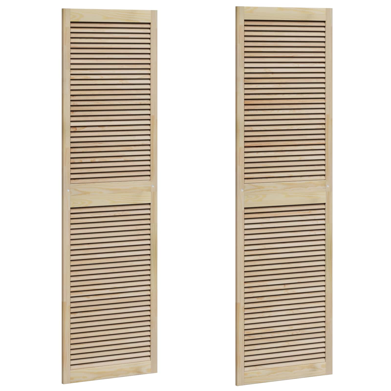 Πόρτα Ντουλάπας με πόρτα 2 pcs Φυσικό 201 x 2,1 x 59,5 cm - Pakobazaar