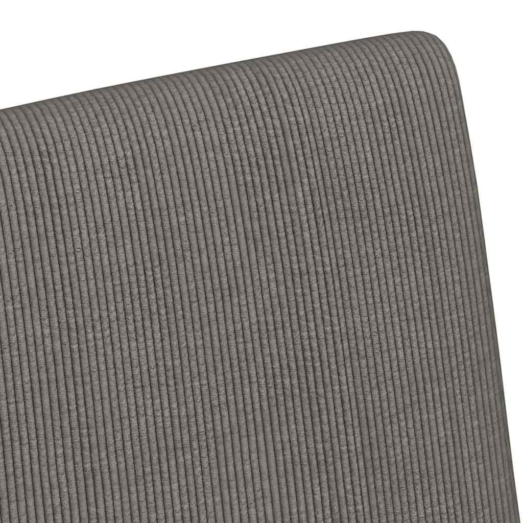 Καρέκλες Φαγητού με Ρόδες 2 pcs Ανοιχτό γκρι 57 x 66 x 94 εκ