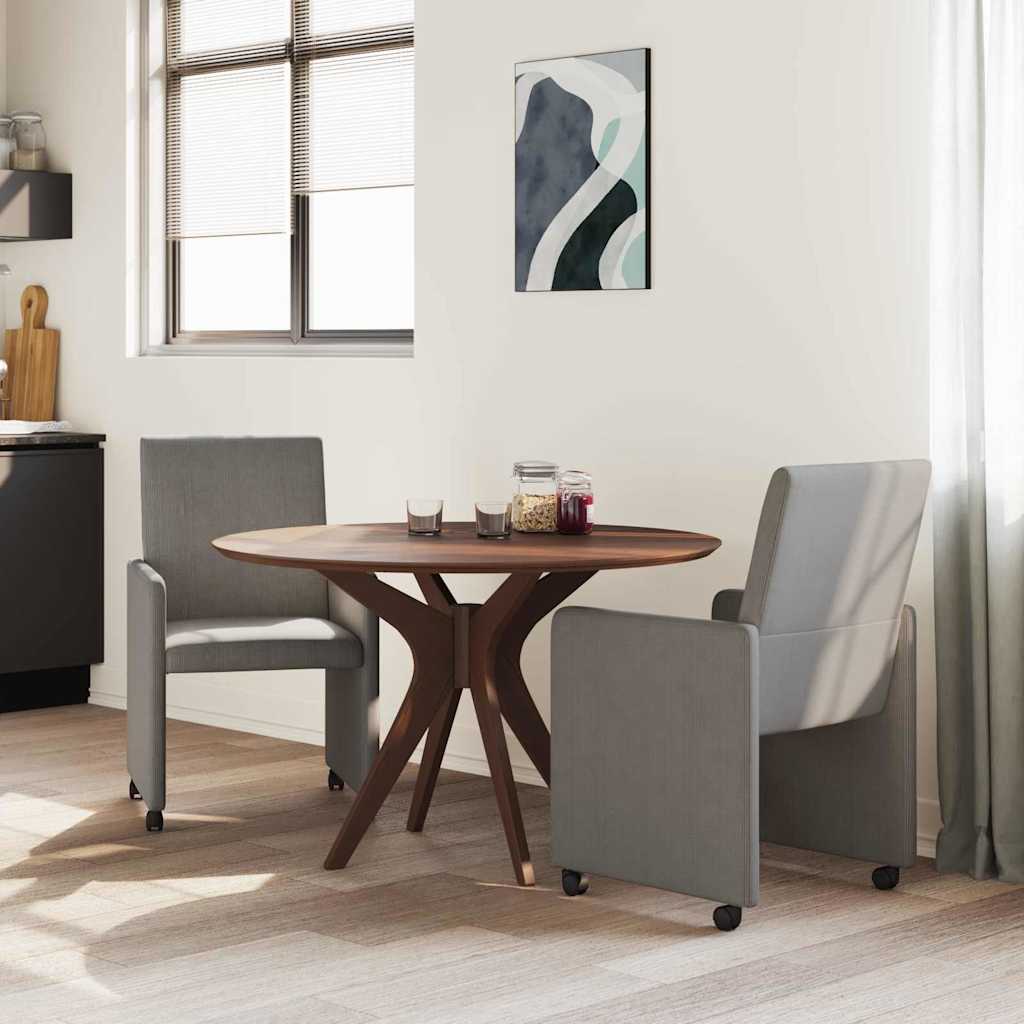 Καρέκλες Φαγητού με Ρόδες 2 pcs Ανοιχτό γκρι 57 x 66 x 94 εκ