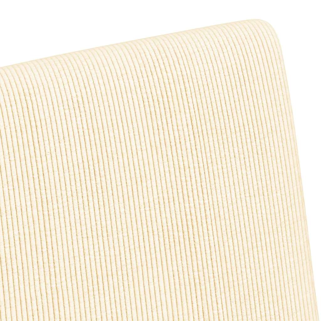 Καρέκλες Φαγητού με Ρόδες 2 pcs Κρεμ 57 x 66 x 94 εκ Βελούδο