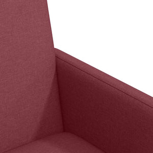 Καρέκλες Φαγητού με Ρόδες 2 pcs Μπορντό 57 x 66 x 94 εκ ύφασμα - Pakobazaar