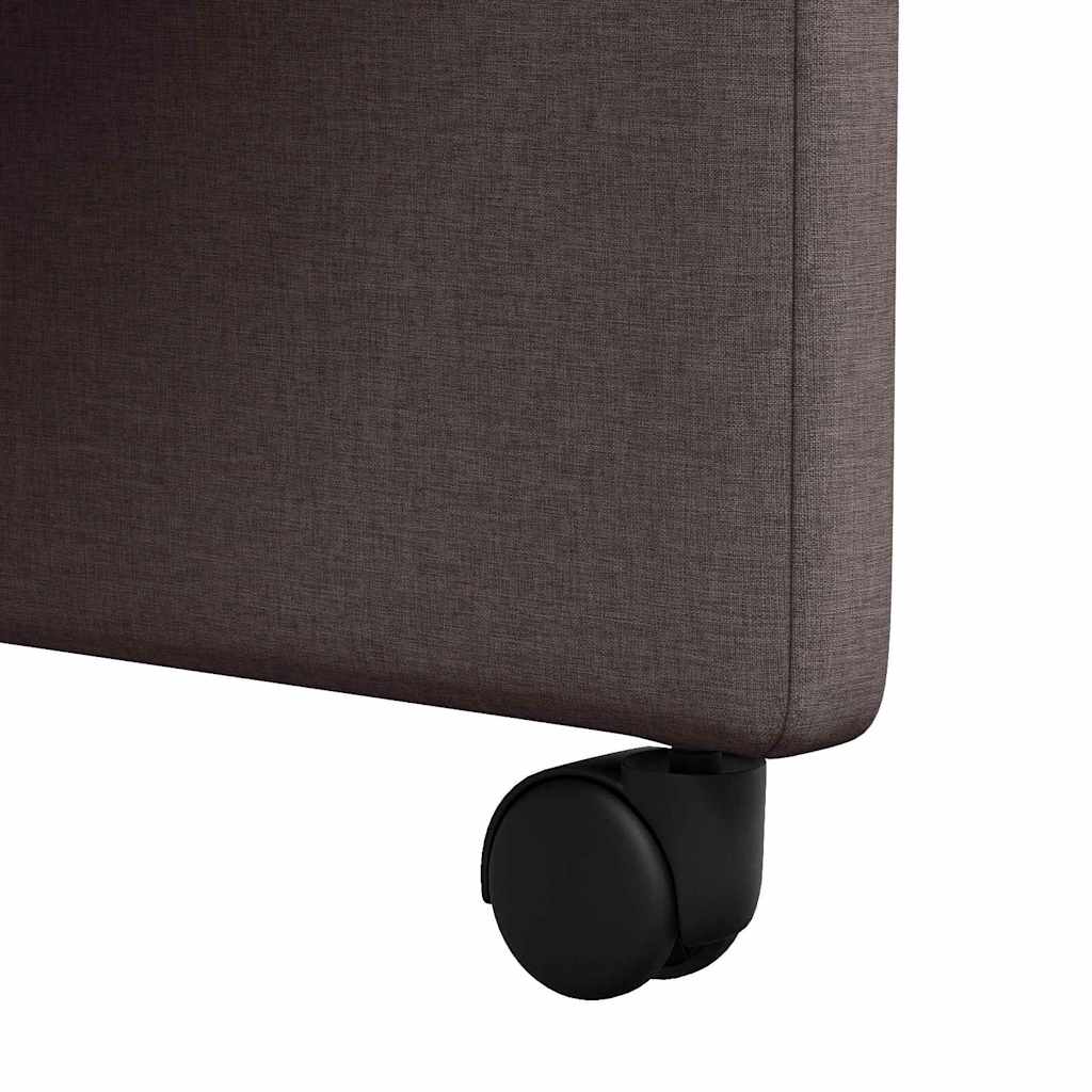 Καρέκλες Φαγητού με Ρόδες 2 pcs Σκούρο Καφέ 57 x 66 x 94 εκ
