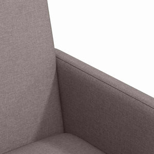 Καρέκλες Φαγητού με Ρόδες 2 pcs Taupe 57 x 66 x 94 εκ ύφασμα - Pakobazaar
