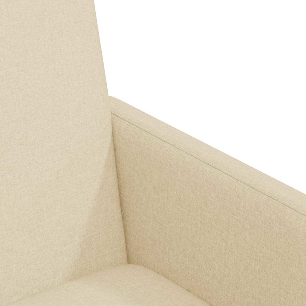 Καρέκλες Φαγητού με Ρόδες 2 pcs Κρεμ 57 x 66 x 94 εκ ύφασμα