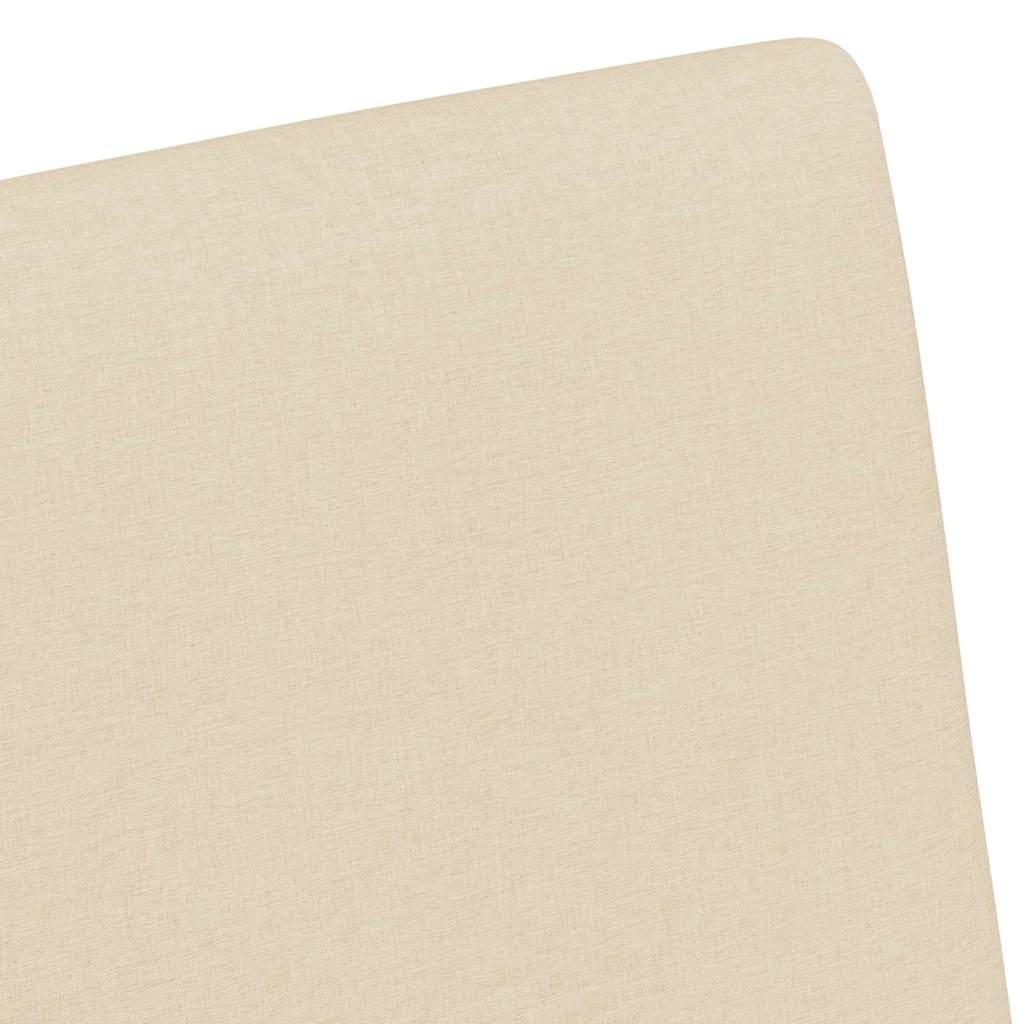 Καρέκλες Φαγητού με Ρόδες 2 pcs Κρεμ 57 x 66 x 94 εκ ύφασμα
