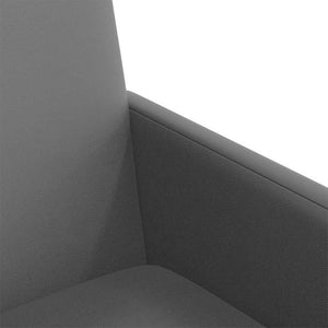Καρέκλες Φαγητού με Ρόδες με τροχούς 2 pcs Γκρι 57 x 66 x 94 εκ - Pakobazaar