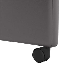 Καρέκλες Φαγητού με Ρόδες με τροχούς 2 pcs Γκρι 57 x 66 x 94 εκ - Pakobazaar