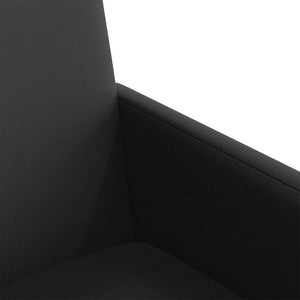 Καρέκλες Φαγητού με Ρόδες 2 pcs Μαύρο 57 x 66 x 94 εκ - Pakobazaar