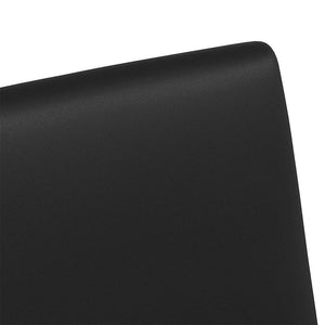 Καρέκλες Φαγητού με Ρόδες 2 pcs Μαύρο 57 x 66 x 94 εκ - Pakobazaar