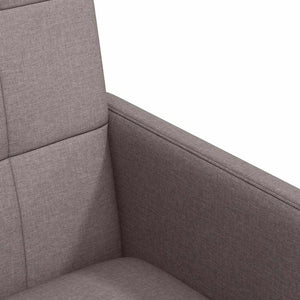 Καρέκλες Φαγητού με Ρόδες 2 τμχ. ύφασμα Taupe 58 x 65 x 94 εκ
