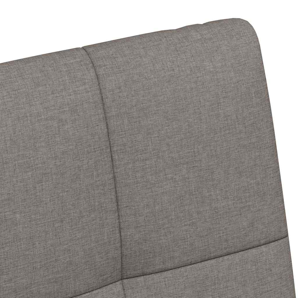 Καρέκλες Φαγητού με Ρόδες 2 pcs Taupe 58 x 65 x 94 εκ ύφασμα