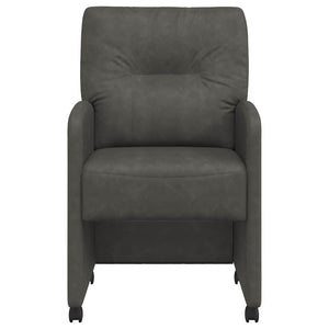 Καρέκλες Φαγητού με Ρόδες 2 pcs Μαύρο 57 x 67 x 95 εκ - Pakobazaar