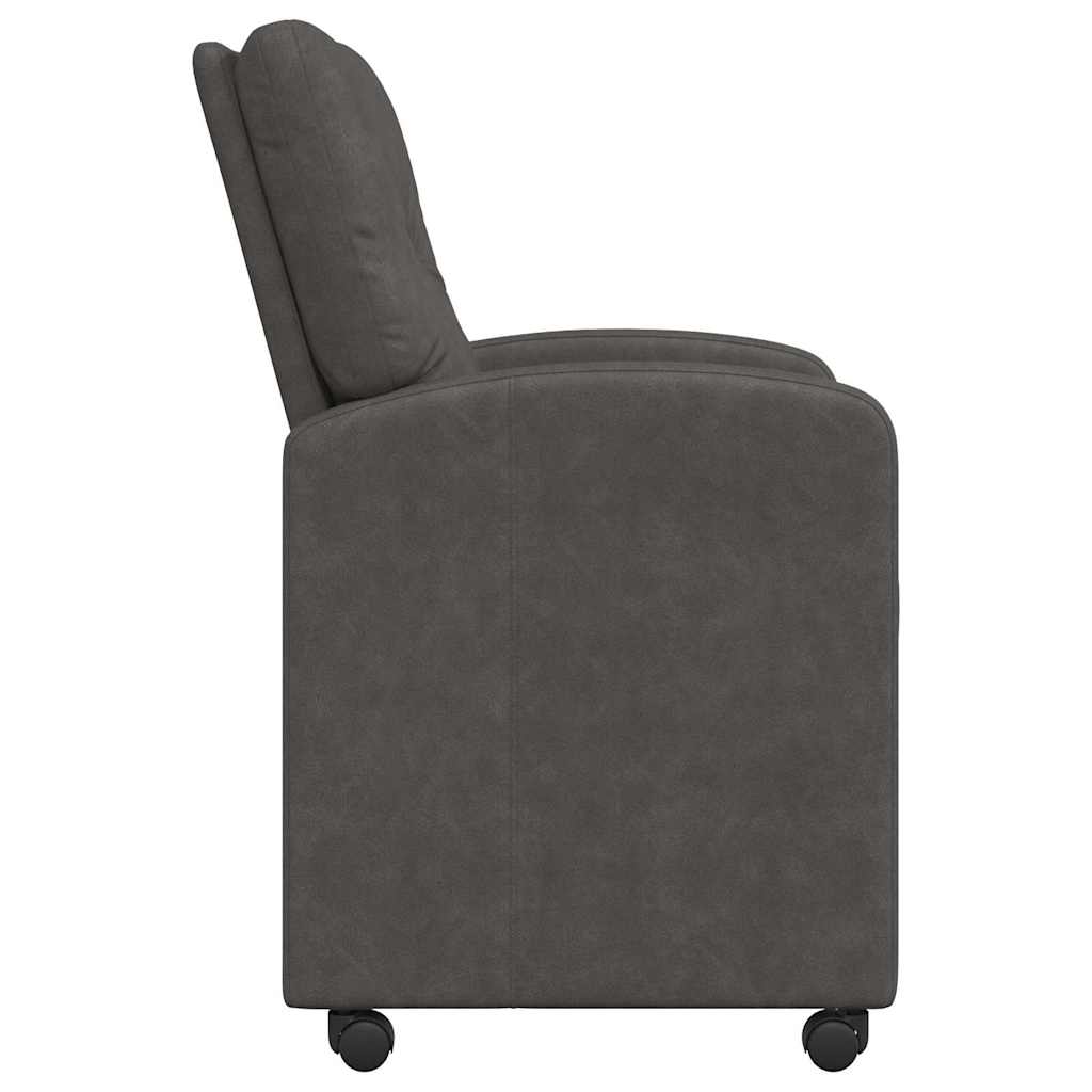 Καρέκλες Φαγητού με Ρόδες 2 pcs Μαύρο 57 x 67 x 95 εκ - Pakobazaar