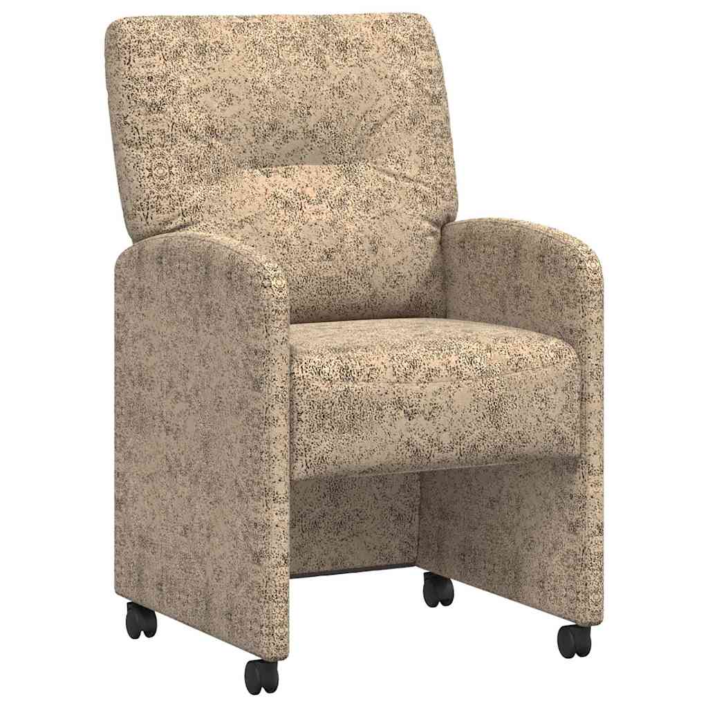 Καρέκλες Φαγητού με Ρόδες 2 pcs Ανοιχτό γκρι 57 x 67 x 95 εκ