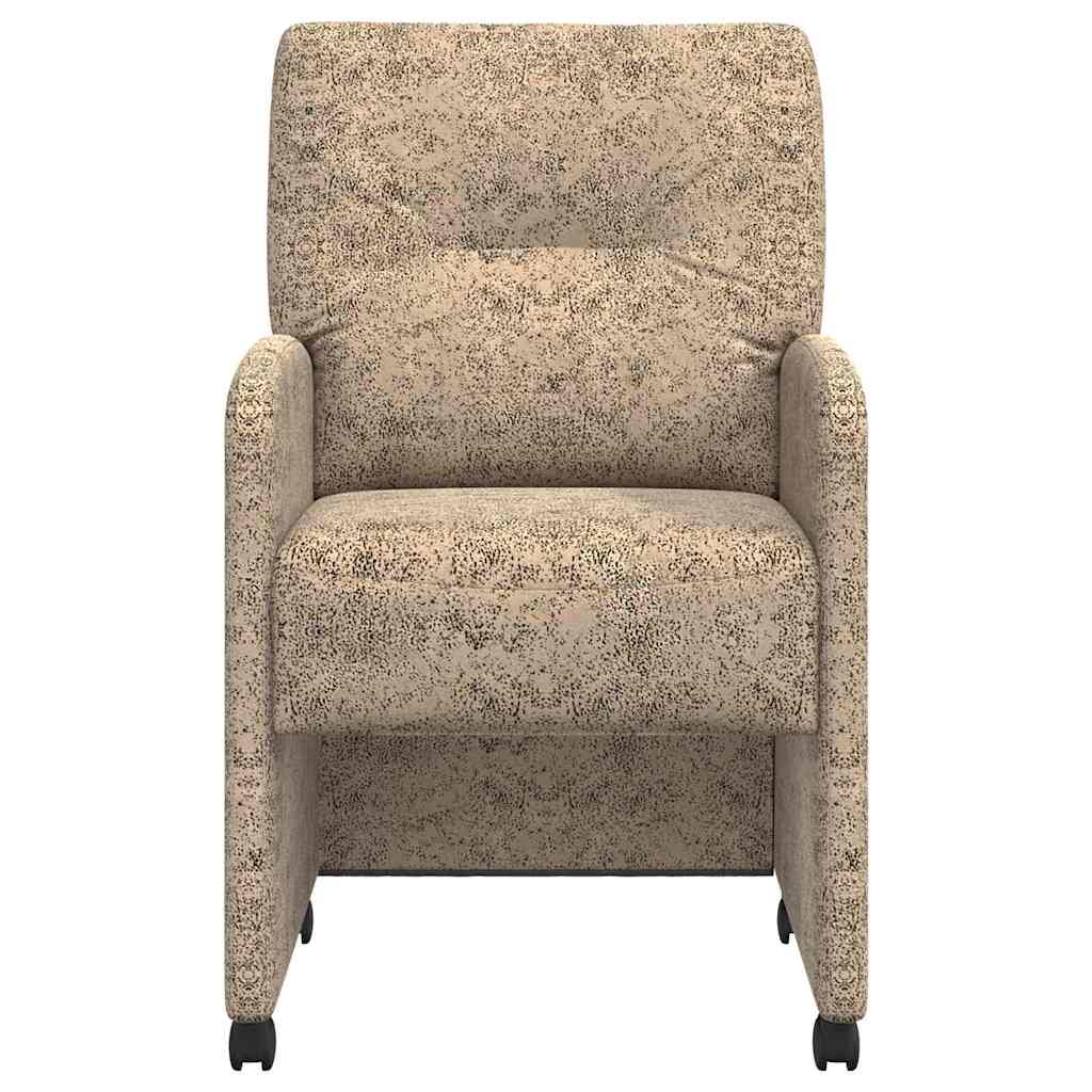 Καρέκλες Φαγητού με Ρόδες 2 pcs Ανοιχτό γκρι 57 x 67 x 95 εκ