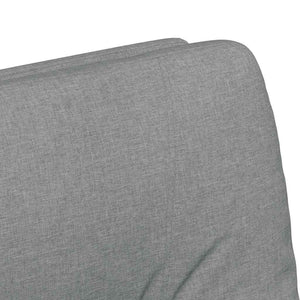 Καρέκλες Φαγητού με Ρόδες 2 pcs Ανοιχτό γκρι 57 x 67 x 95 εκ - Pakobazaar