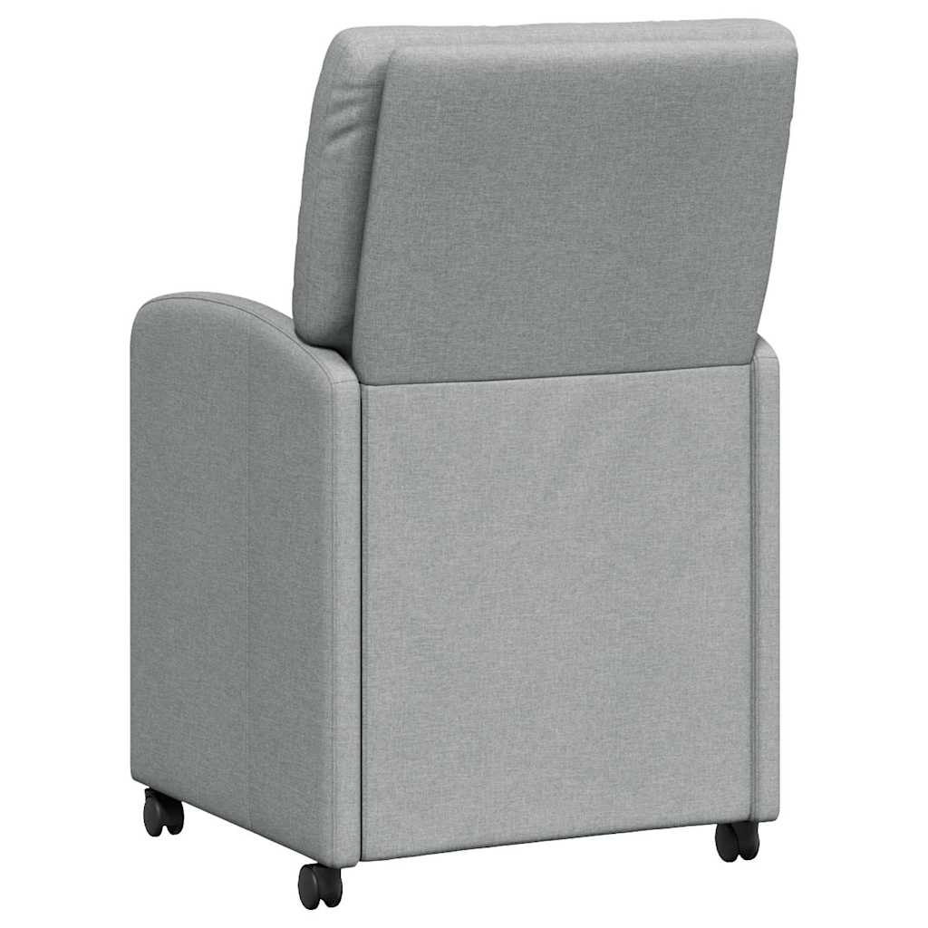 Καρέκλες Φαγητού με Ρόδες 2 pcs Ανοιχτό γκρι 57 x 67 x 95 εκ - Pakobazaar
