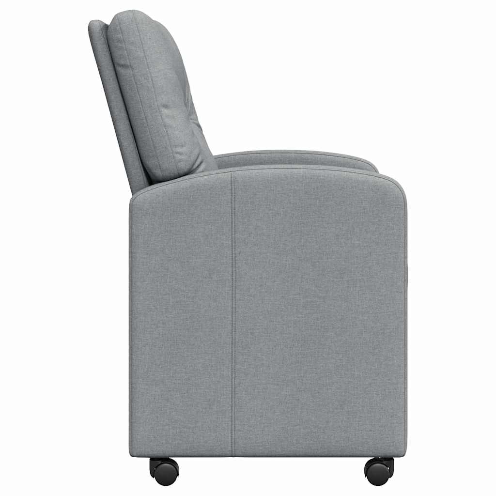 Καρέκλες Φαγητού με Ρόδες 2 pcs Ανοιχτό γκρι 57 x 67 x 95 εκ - Pakobazaar