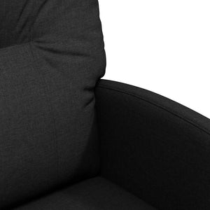 Καρέκλες Φαγητού με Ρόδες 2 pcs Μαύρο 57 x 67 x 95 εκ ύφασμα - Pakobazaar
