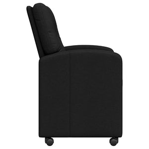 Καρέκλες Φαγητού με Ρόδες 2 pcs Μαύρο 57 x 67 x 95 εκ ύφασμα - Pakobazaar