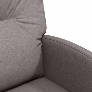 Καρέκλες Φαγητού με Ρόδες 2 pcs Taupe 57 x 67 x 95 εκ ύφασμα - Pakobazaar