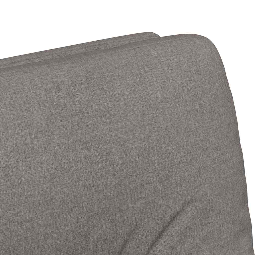 Καρέκλες Φαγητού με Ρόδες 2 pcs Taupe 57 x 67 x 95 εκ ύφασμα - Pakobazaar