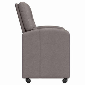 Καρέκλες Φαγητού με Ρόδες 2 pcs Taupe 57 x 67 x 95 εκ ύφασμα - Pakobazaar