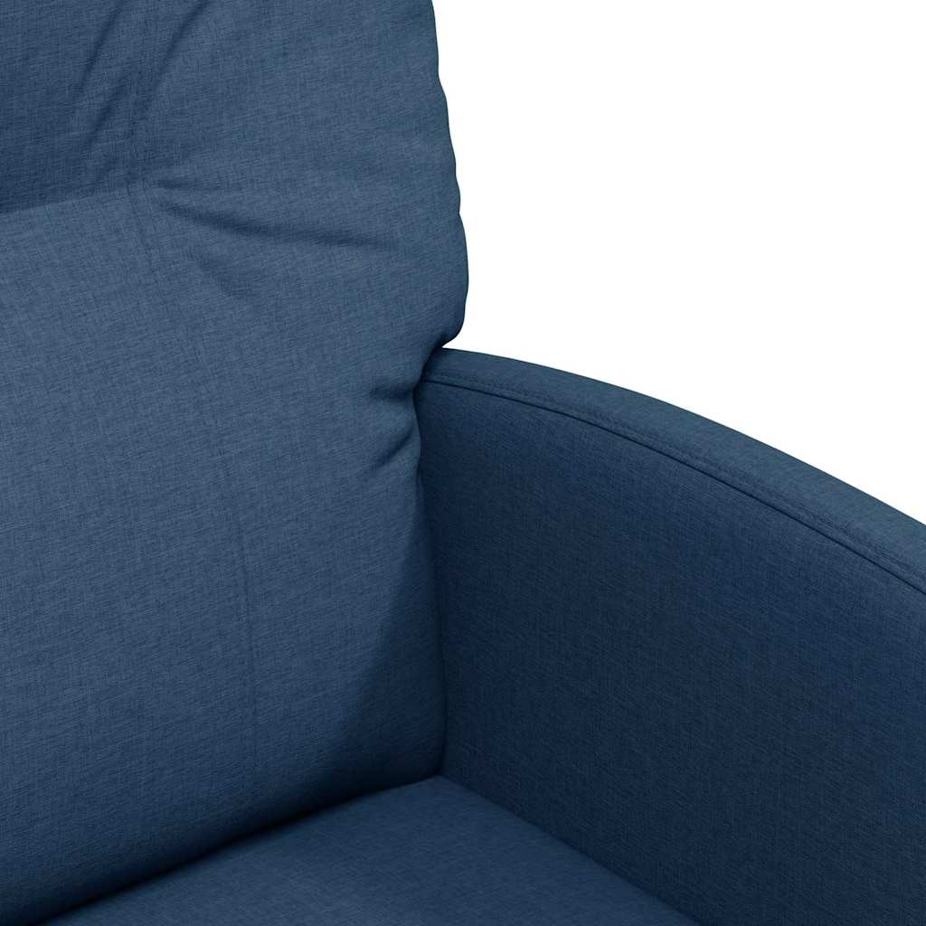 Καρέκλες Φαγητού με Ρόδες 2 pcs Μπλε 57 x 67 x 95 εκ ύφασμα - Pakobazaar