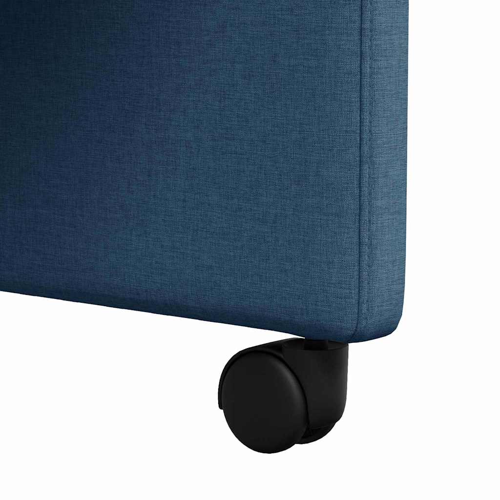 Καρέκλες Φαγητού με Ρόδες 2 pcs Μπλε 57 x 67 x 95 εκ ύφασμα - Pakobazaar