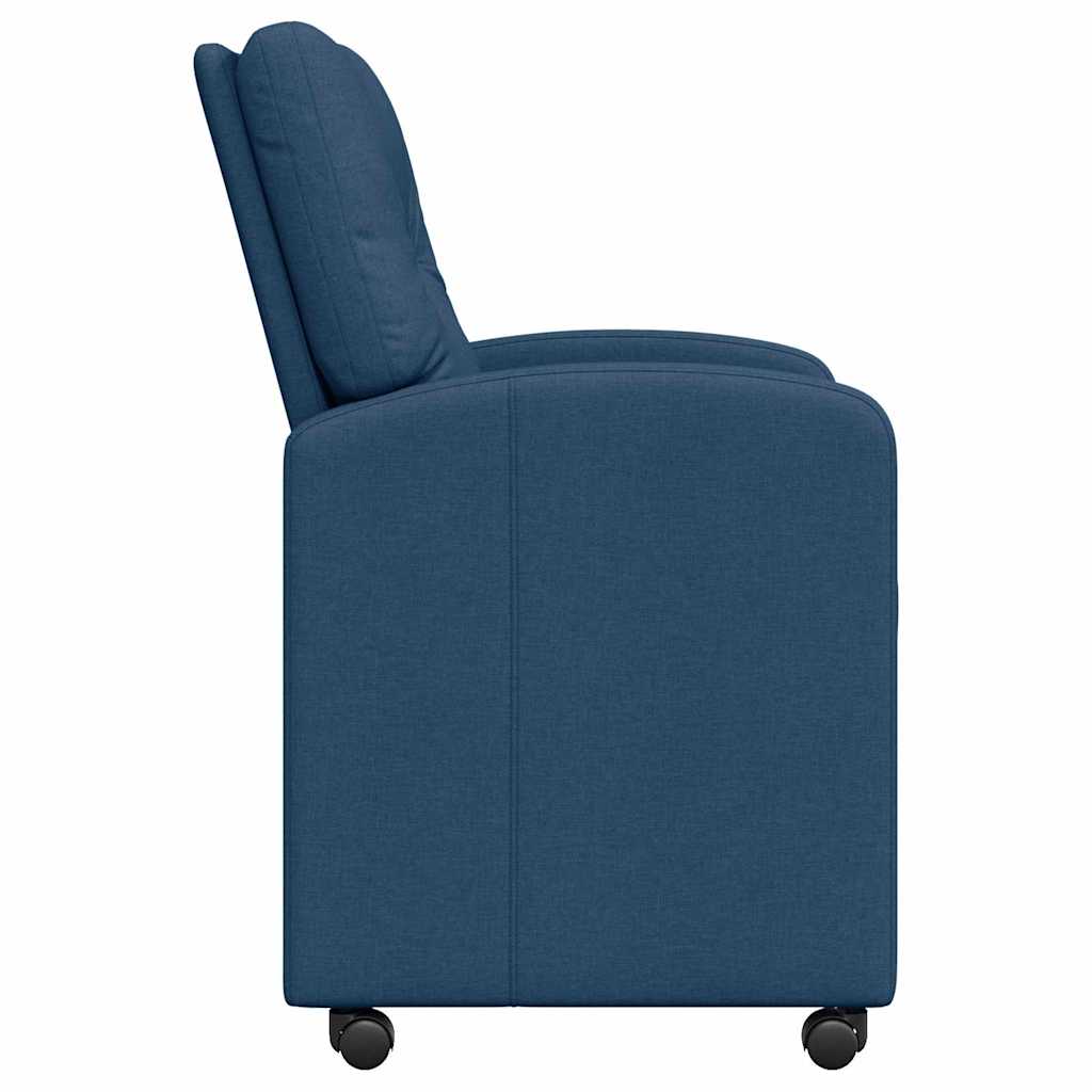 Καρέκλες Φαγητού με Ρόδες 2 pcs Μπλε 57 x 67 x 95 εκ ύφασμα - Pakobazaar