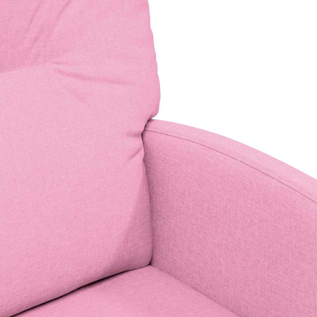 Καρέκλες Φαγητού με Ρόδες 2 pcs Ροζ 57 x 67 x 95 εκ ύφασμα - Pakobazaar