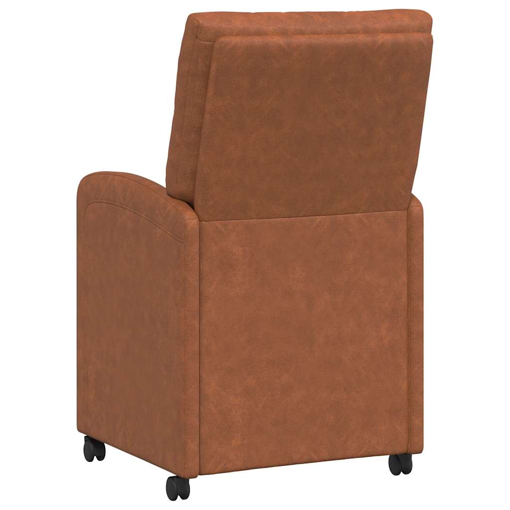 Καρέκλες Φαγητού με Ρόδες με τροχούς 2 pcs Καφέ 58 x 67 x 97 εκ - Pakobazaar