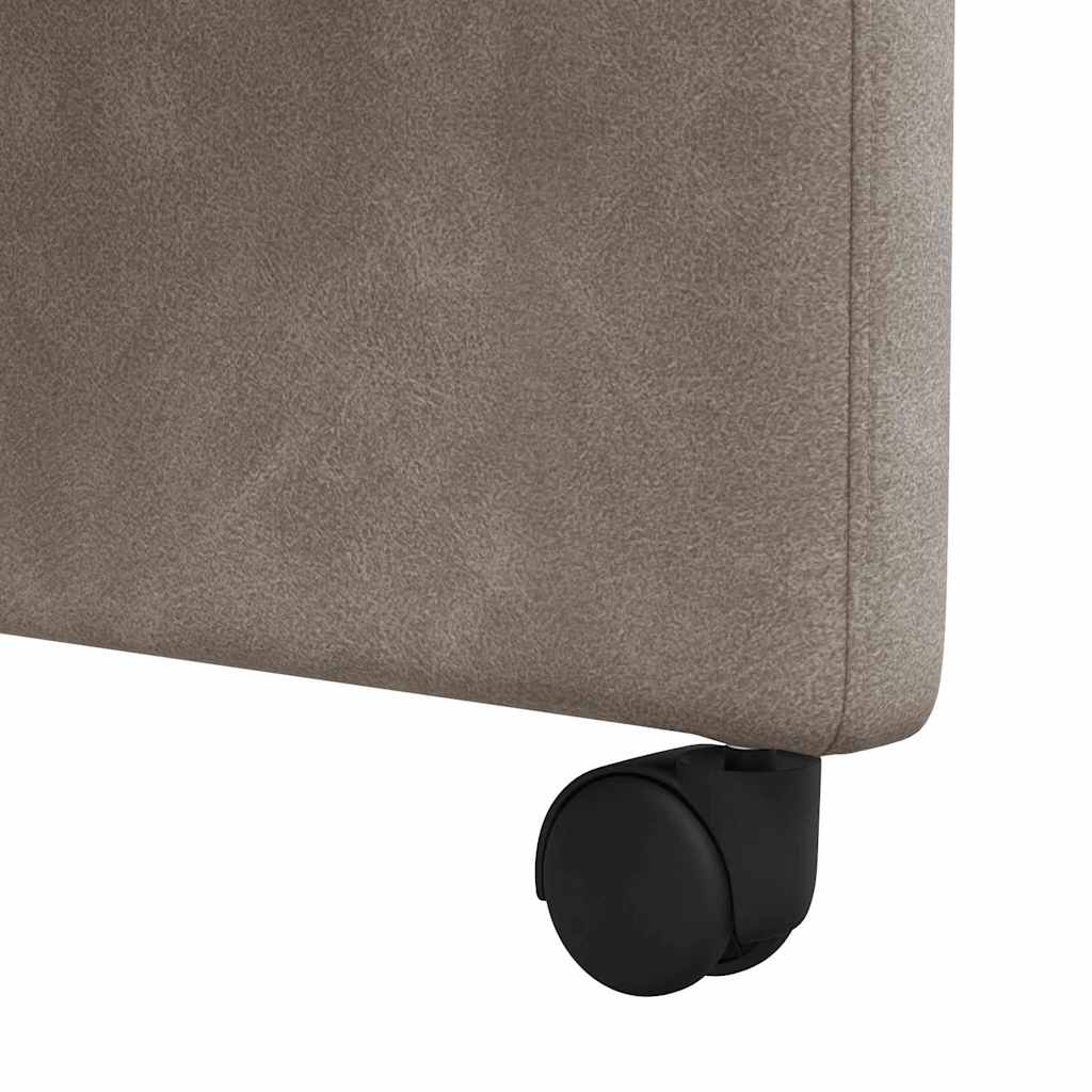 Καρέκλες Φαγητού με Ρόδες με τροχούς 2 pcs Γκρι 58 x 67 x 97 εκ